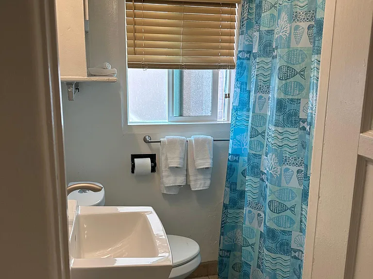 Full bathroom with tub, shower, etc.