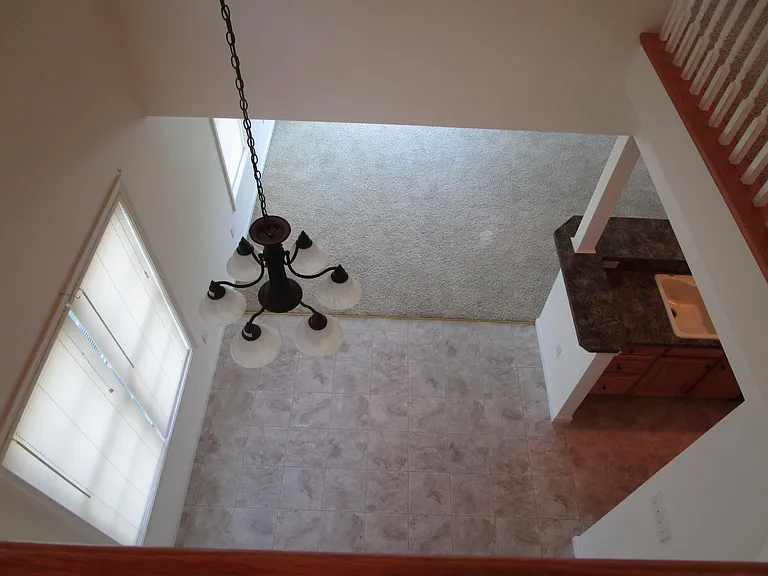 Looking Down From 2nd Floor Into Dining Room