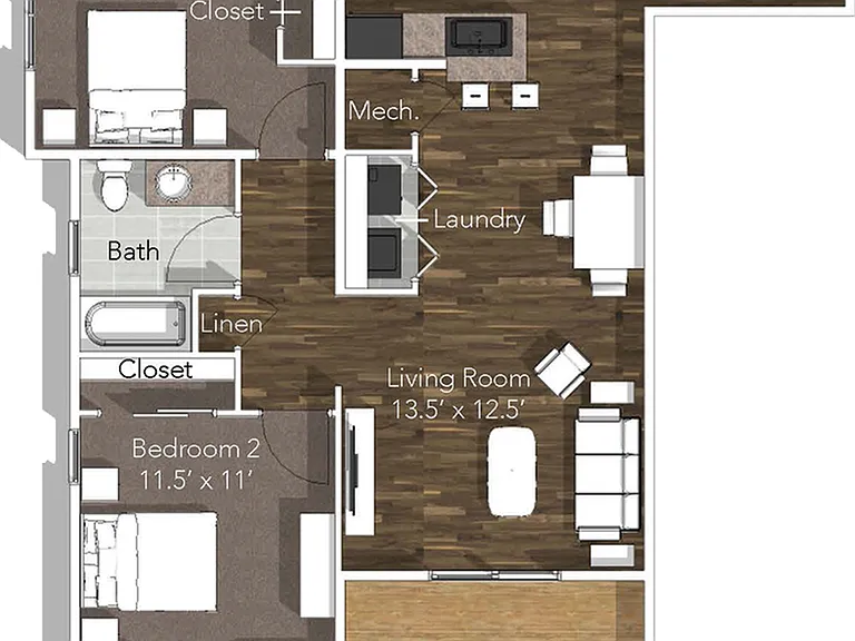 2 Bedroom A 2 Bedroom A