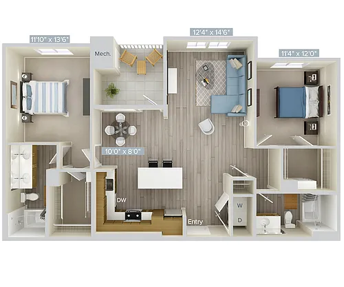 Floor plan B6-1245-1
