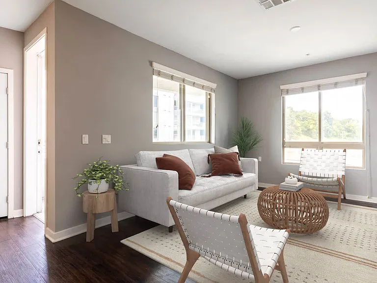 Living Room with Hard Surface Flooring