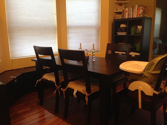 Dining room with bay window 12.5_ x 12.5_