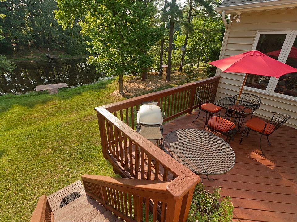 Deck overlooking the lake.
