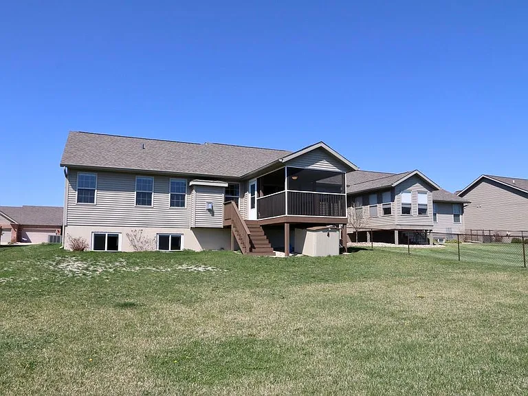 Large backyard (partially fenced)