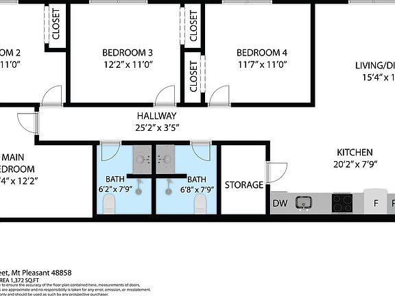 4th image of 1307-1308 E Gaylord St #2B-2BA
