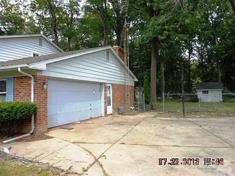 2 Car attached side entry garage.