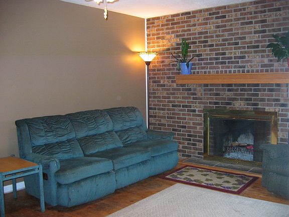 with Cozy Fireplace