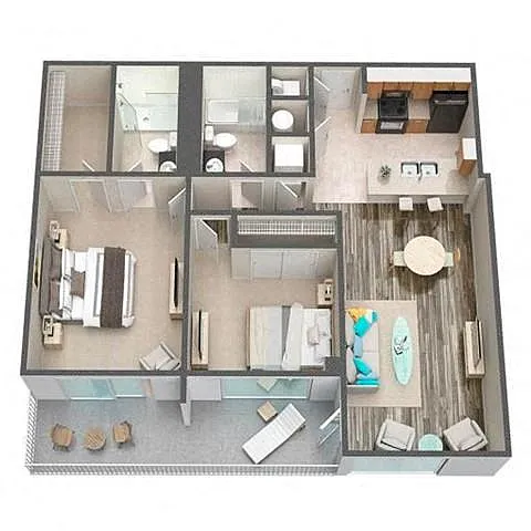 Floor plan Jannus-Seaglass Tower