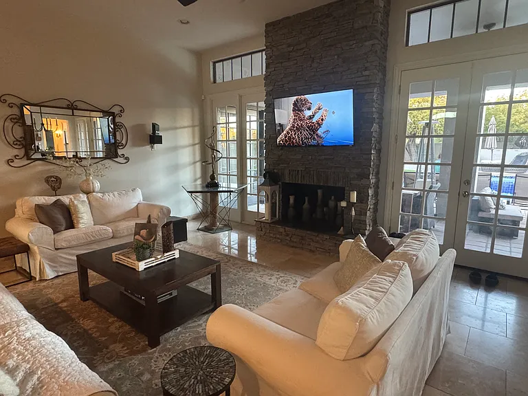 Family room w loads of natural light