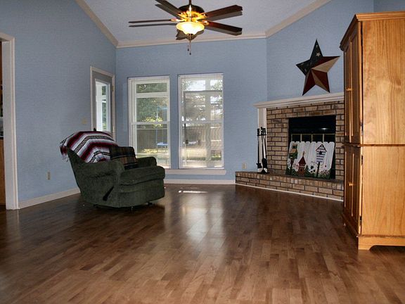Living Room with vaulted ceiling