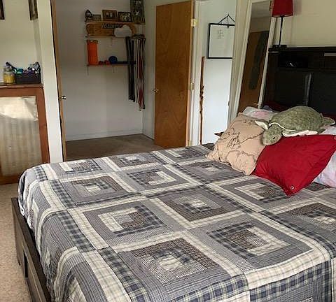 Bedroom with large closet