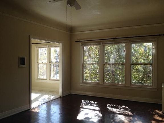 Real Window View with Afternoon Sunshine