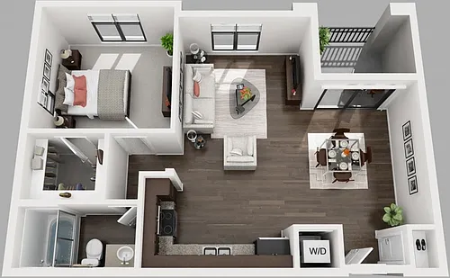 Floor plan 1X1