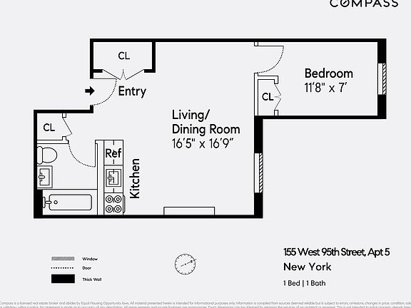 2nd image of 155 W 95th St APT 5