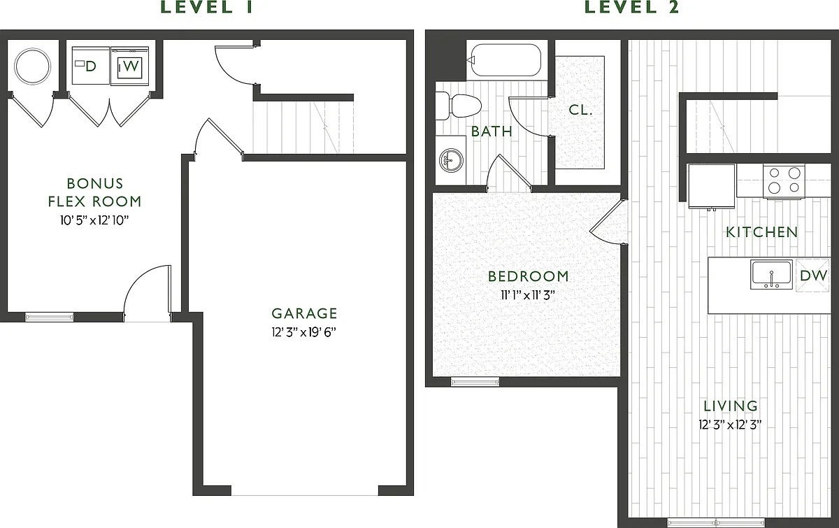 Floor plan 1B
