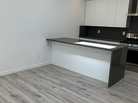 kitchen and living room