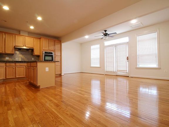 Family room and kitchen
