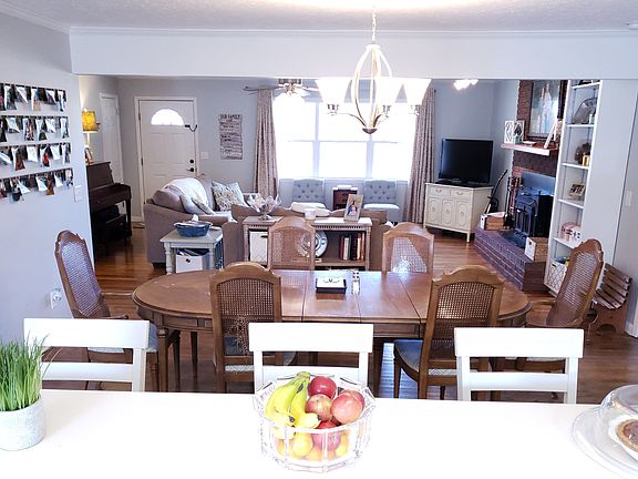 Open dining/living area