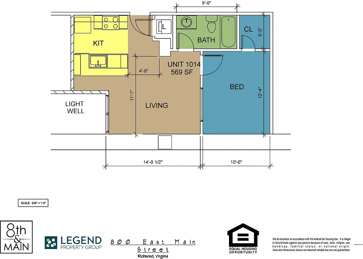 Floor plan 8th and Main 1014