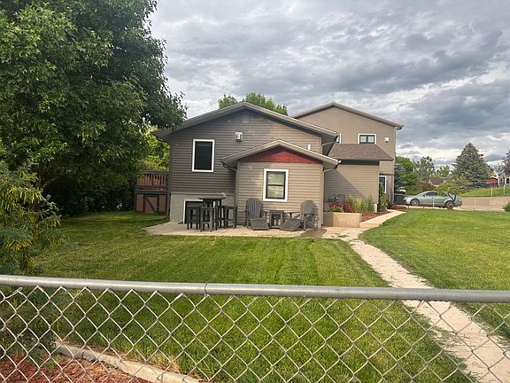 side yard with west entry
