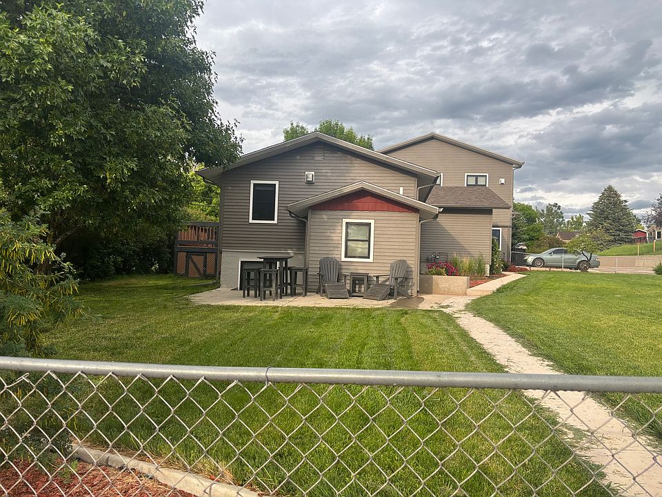 side yard with west entry