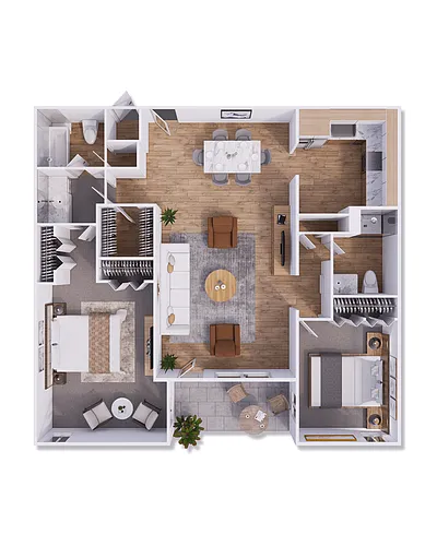 Floor plan East Mid A9 Den
