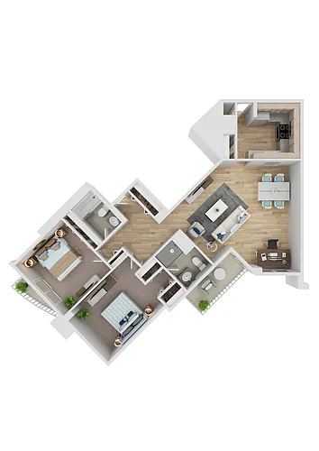 Floor plan Tier 9
