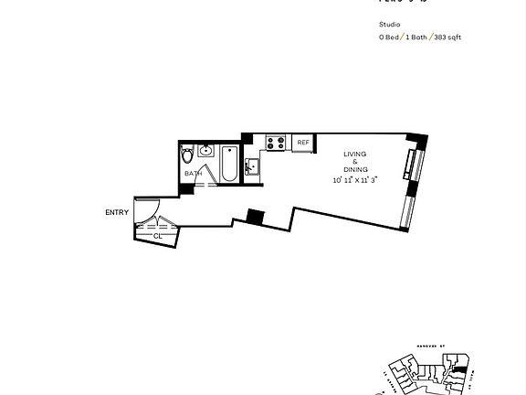 2nd image of 63 Wall St APT 1015