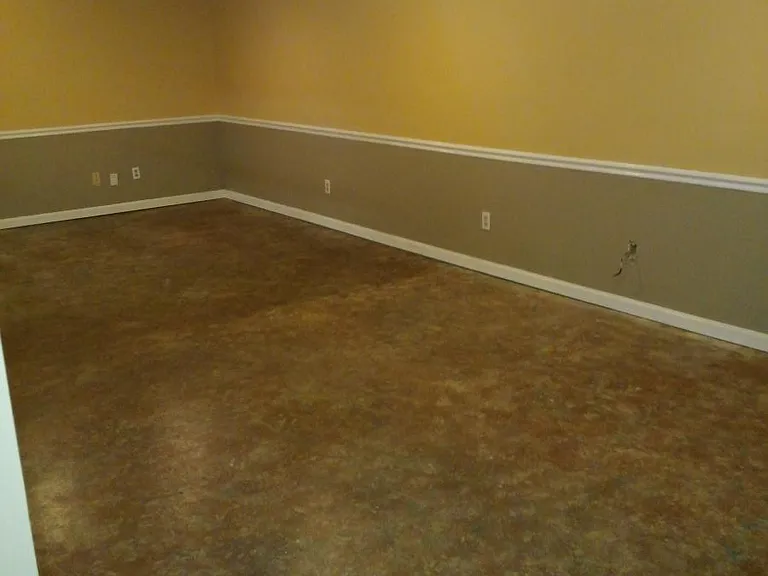 Partial finished basement