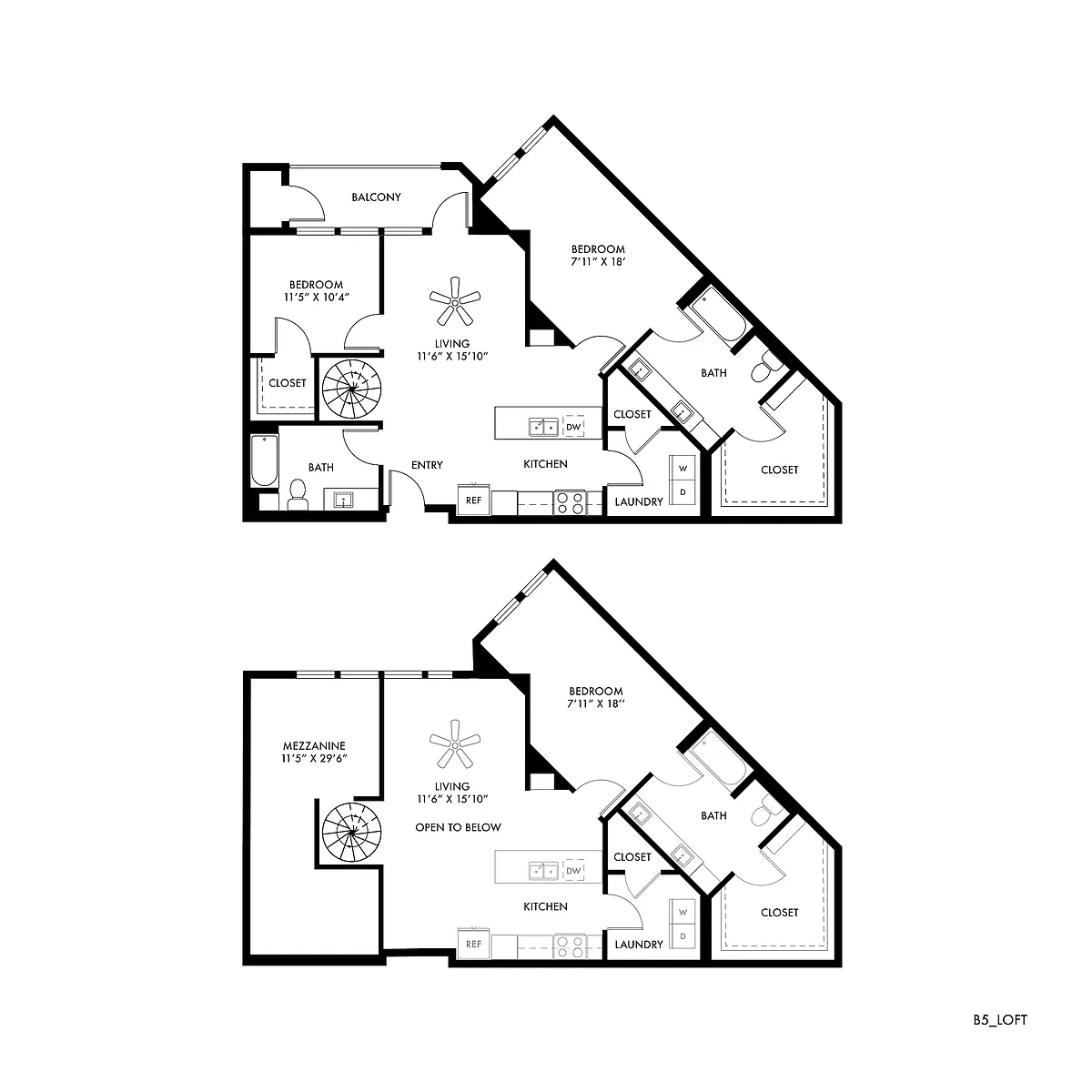 Floor plan Seagrass Loft