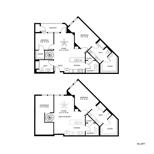 Floor plan Seagrass Loft