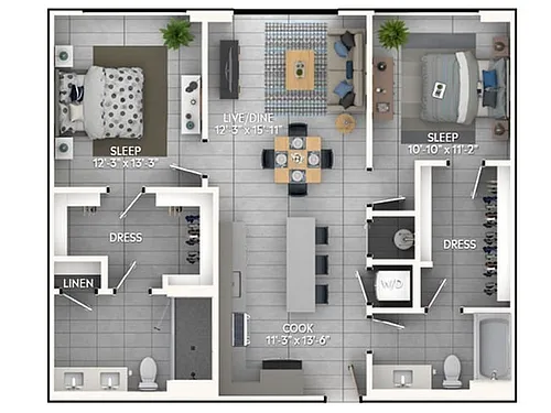 Floor plan C4b