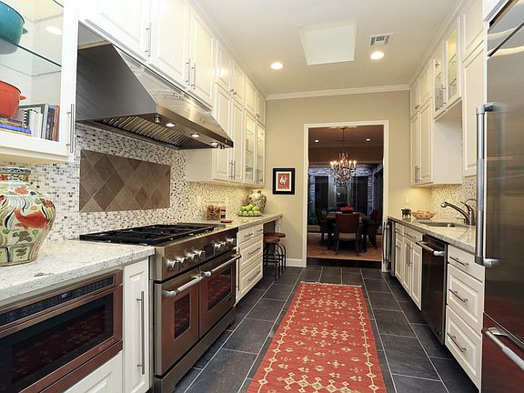 Amenity filled gourmet kitchen.