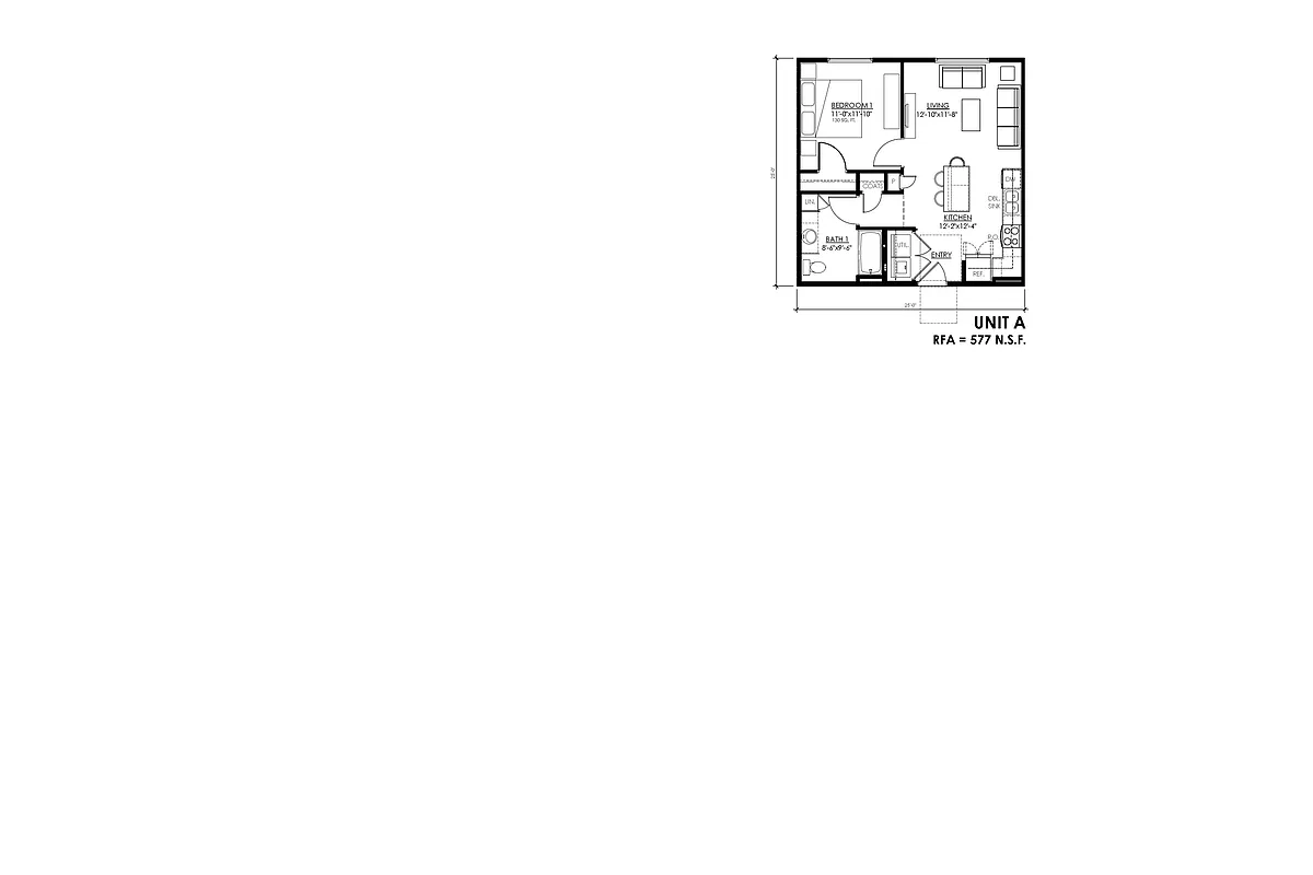 Floor plan One Bedroom