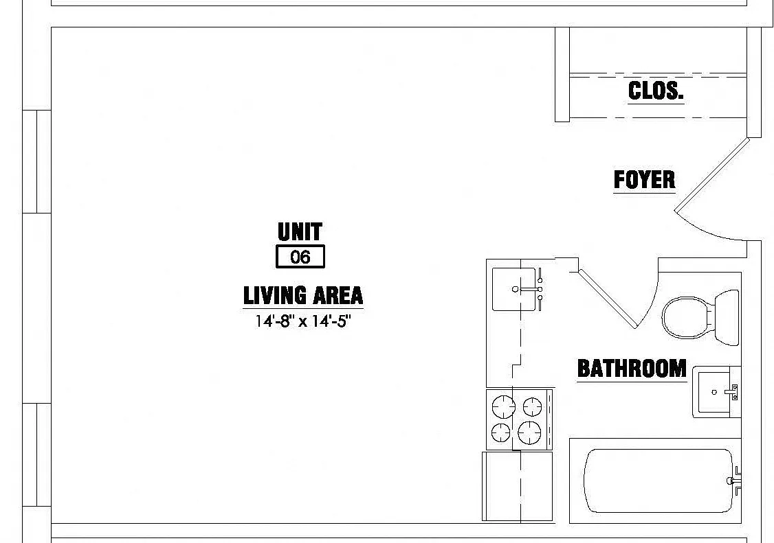 Floor plan Studio 1