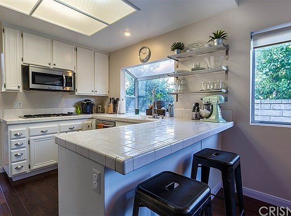 Counter space for enjoying a quick breakfast