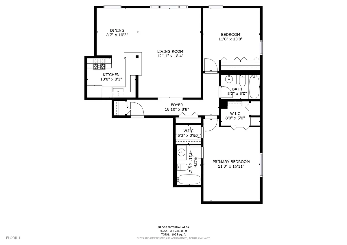 Floor plan Two Bedroom