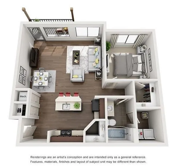 Floor plan 1X1