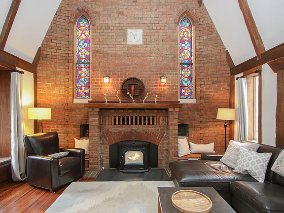Stained glass conveys