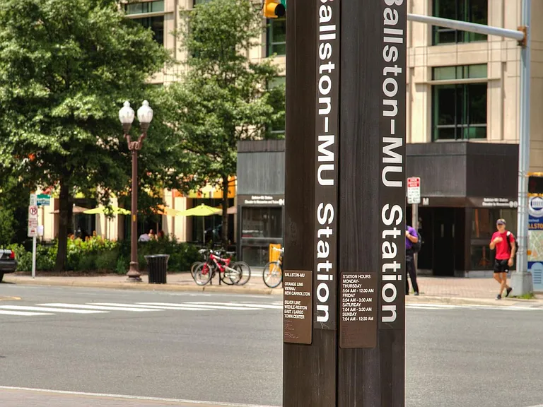 Ballston Metro in walking distance!
