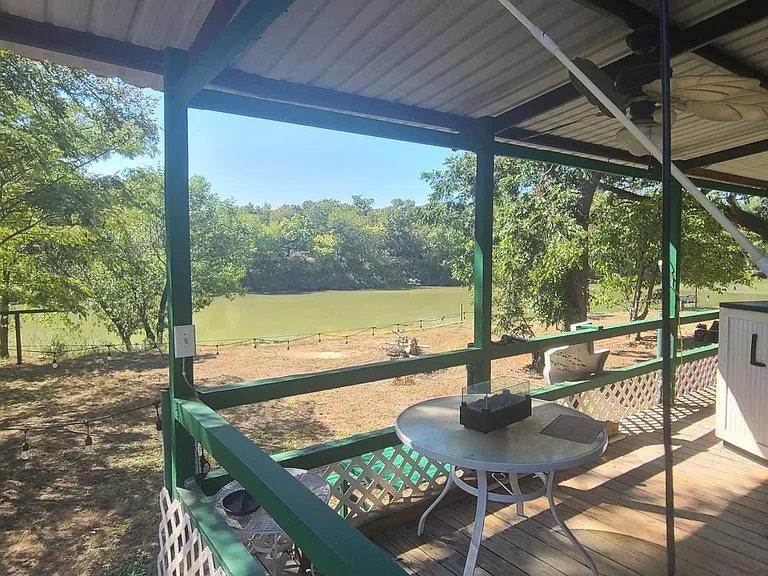 This is the view from the cabin by the Brazos River. It is listed in another add.