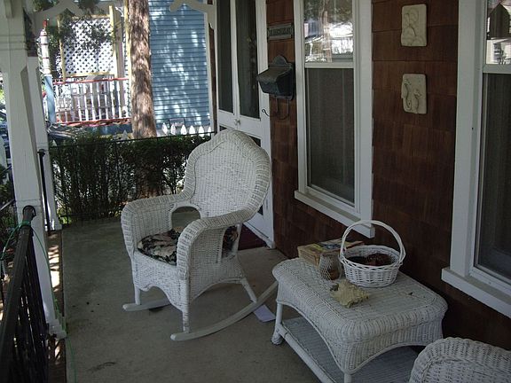 Wraparound front porch