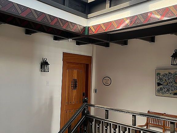 Entry door of penthouse