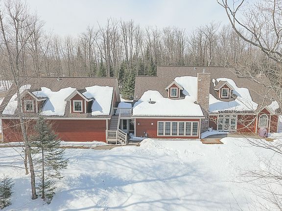 Aerial Home Lakeside 