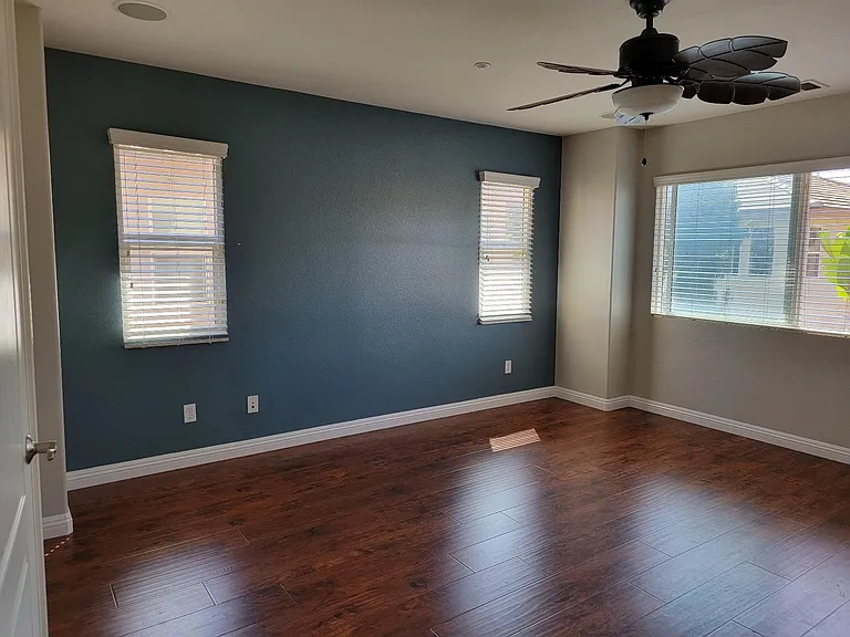 Overview of master bedroom