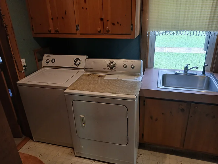 Laundry area directly off of kitchen