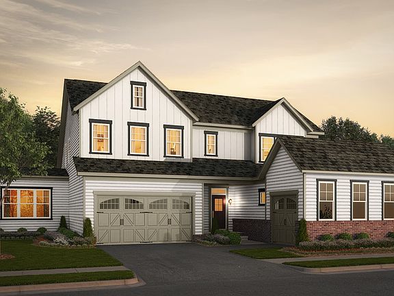 Elevation 3 of the Weymouth a multigenerational home design by Brookfield Residential at Waterford M