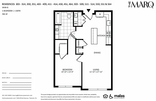 Floor plan 1B1B-G