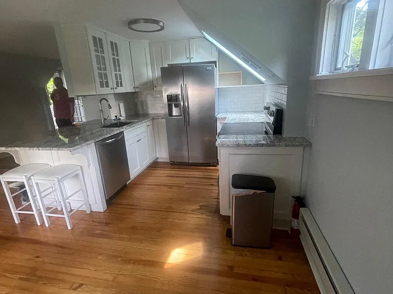 Looking into kitchen