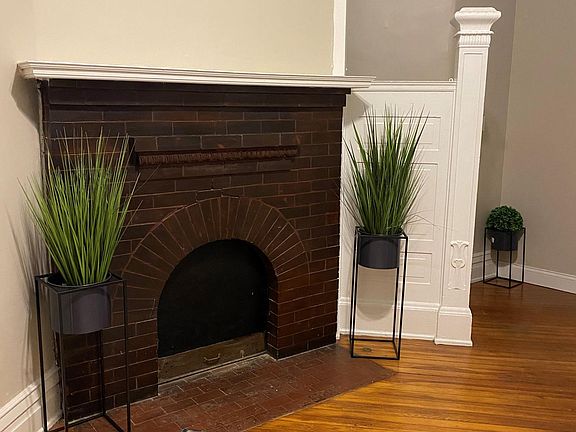 Private entry through front door with private interior stairs. All original hardwood